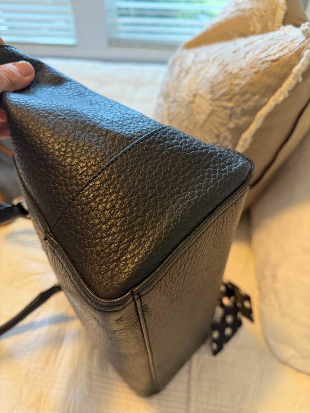 Kate Spade NWOT Bay St Oden Black Pebbled Leather Tote - Picture 9 of 12